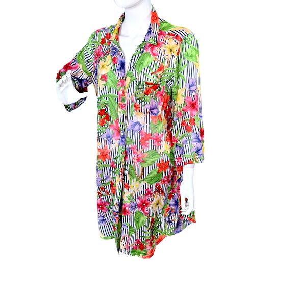 Artisan KiKiSol Multi Color Tunic Size XXL - Picture 2 of 12